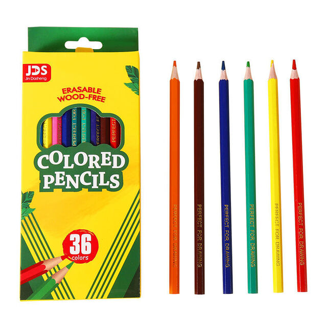 Set de lápices de colores hexagonales 24/36/48 colores