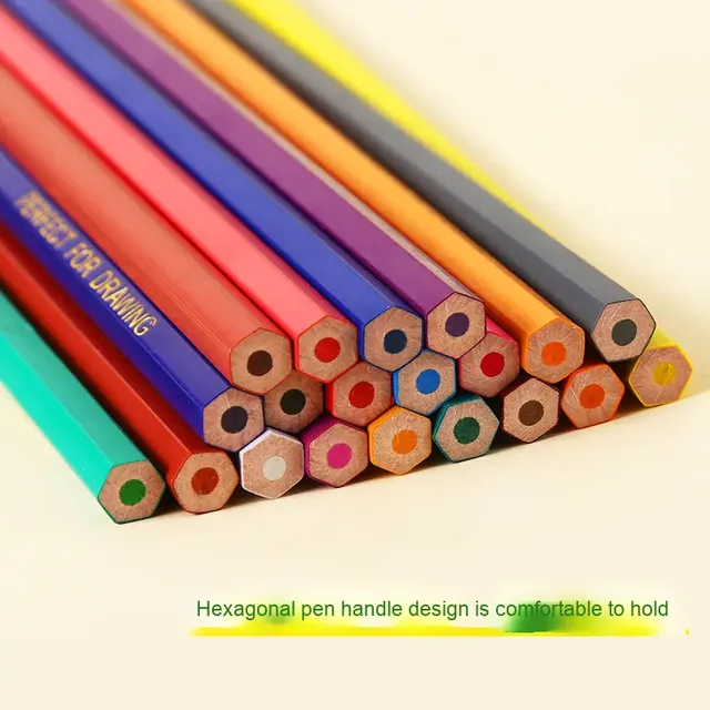 Set de lápices de colores hexagonales 24/36/48 colores