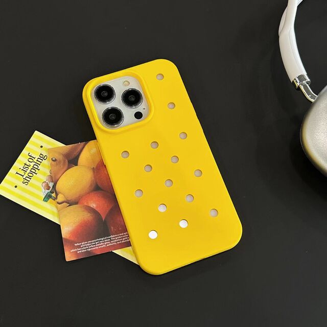 Funda de Silicona Perforada DIY para Protección de iPhone