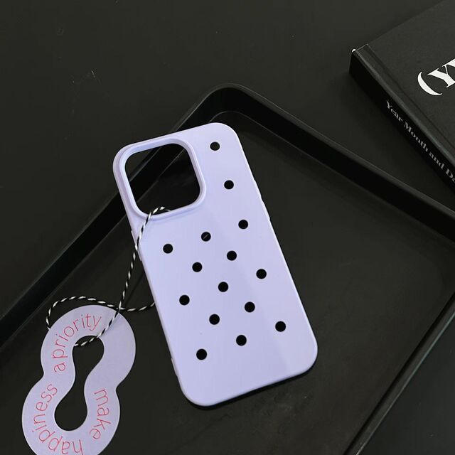 Funda de Silicona Perforada DIY para Protección de iPhone