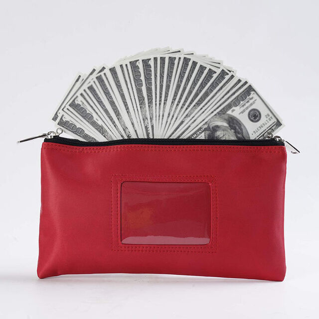 Bolsillos con Etiqueta de Cremallera, Bolsas Multiusos con Candado para Depósito de Efectivo