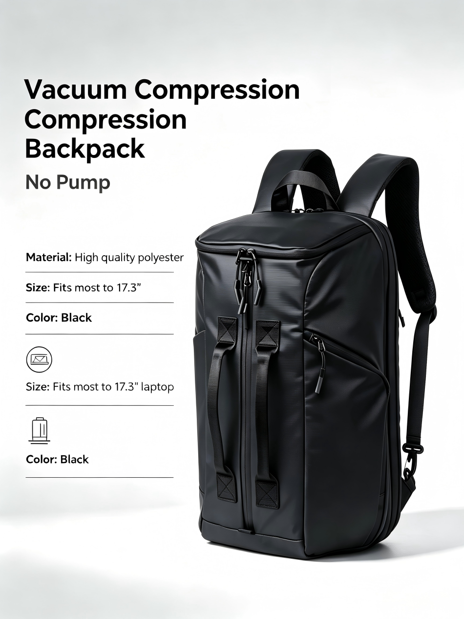 17.3 laptop backpack india Premium Polyester Manual Vacuum Compression Laptop Backpack 17.3 Inch  Shockproof Waterproof Black For Business Travel - Buy China Wholesale 17.3  Inch Laptop Backpack $28