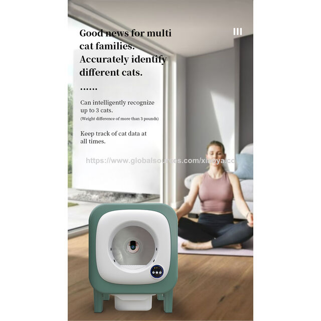 Litière Intelligente Anti-Odeur pour Chats, Sûre avec Multi-Capteurs, pour Familles Multi-Chats | Toilettes pour Chat