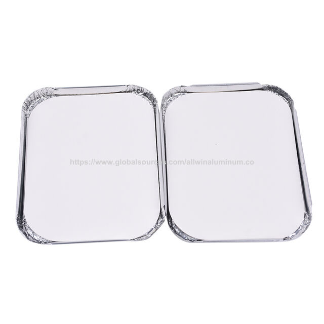 Boîte à salade à emporter en feuille d'aluminium avec couvercle - Moule de cuisson en aluminium