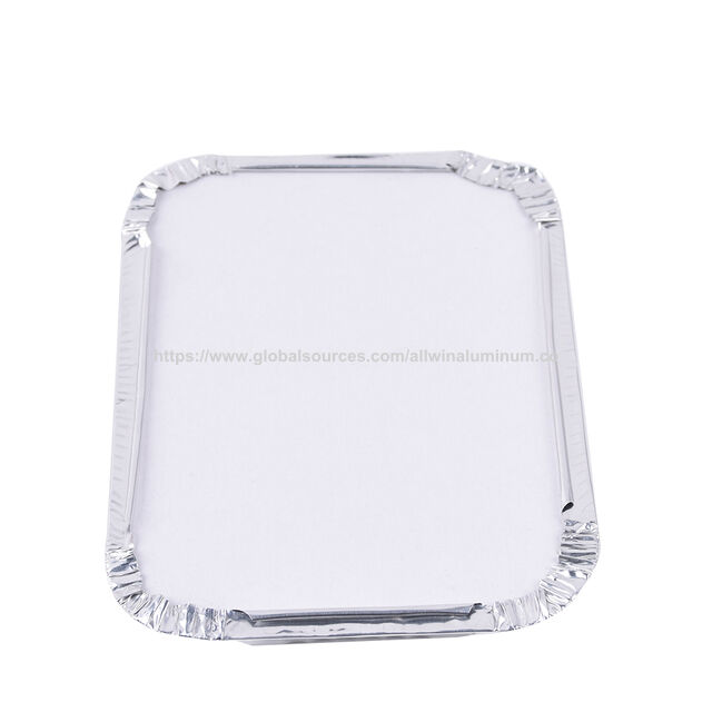 Boîte à salade à emporter en feuille d'aluminium avec couvercle - Moule de cuisson en aluminium