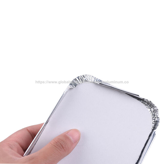 Boîte à salade à emporter en feuille d'aluminium avec couvercle - Moule de cuisson en aluminium