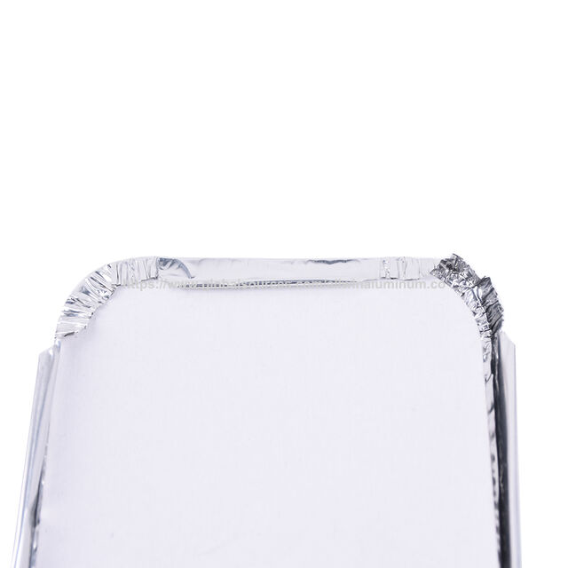 Boîte à salade à emporter en feuille d'aluminium avec couvercle - Moule de cuisson en aluminium