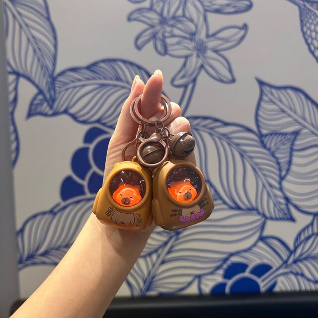 Veilleuse d'Ambiance Thème Dessin Animé, Lampe de Nuit pour Sac à Dos, Porte-clés et Breloque de Sac