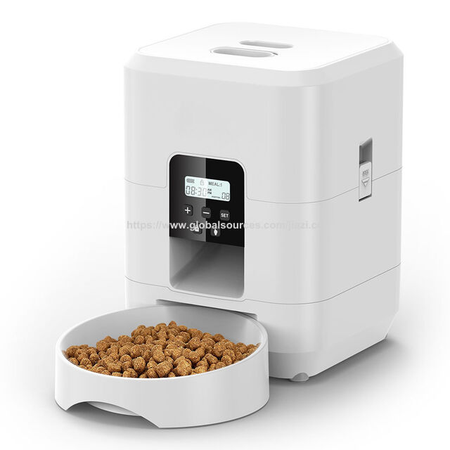 Distributeur Automatique de Nourriture pour Animaux AA avec Minuterie Intelligente et Contrôle Wifi, Bol Grande Capacité, Distributeur de Croquettes avec Wifi