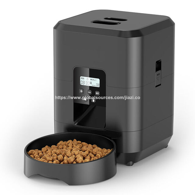Distributeur Automatique de Nourriture pour Animaux AA avec Minuterie Intelligente et Contrôle Wifi, Bol Grande Capacité, Distributeur de Croquettes avec Wifi