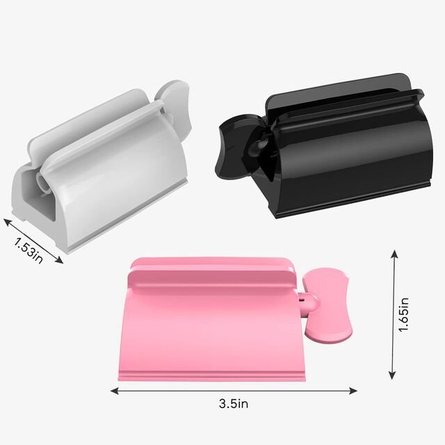 Presse-Tube de Dentifrice en Gros, Lot de 3, Couleur Personnalisée, Gadget de Cuisine et Salle de Bain pour Sauces et Cosmétiques