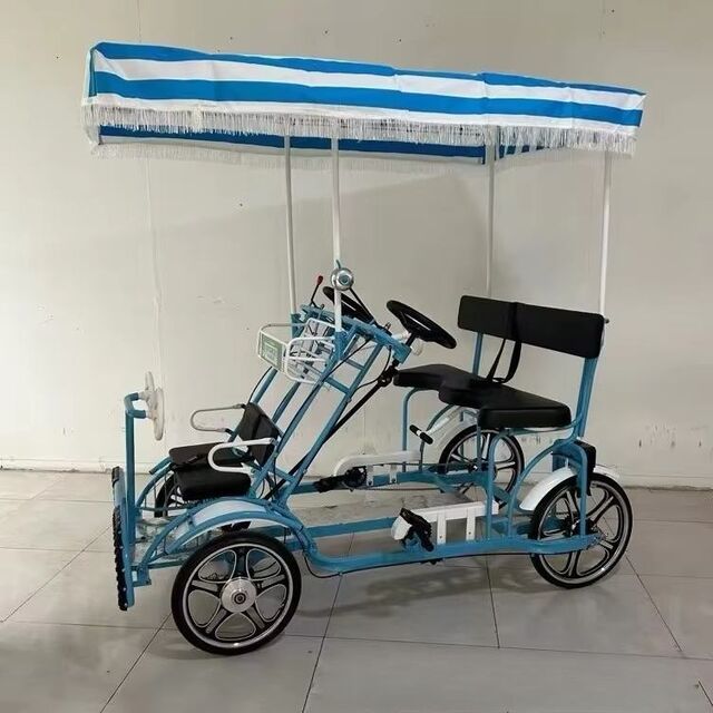 Bicicleta Tándem para Padres e Hijos de Acero de Alto Carbono