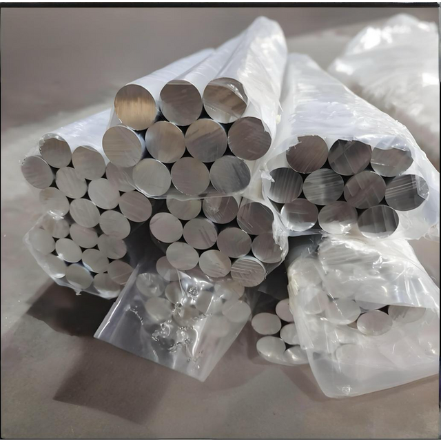 Barre d'aluminium solide de haute pureté 99,7% A1050 A1060, barre ronde en aluminium pur brillant pour l'usinage