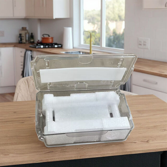 Boîtes d'emballage carrées pour cadeaux alimentaires en PET recyclable avec estampage à la feuille d'or