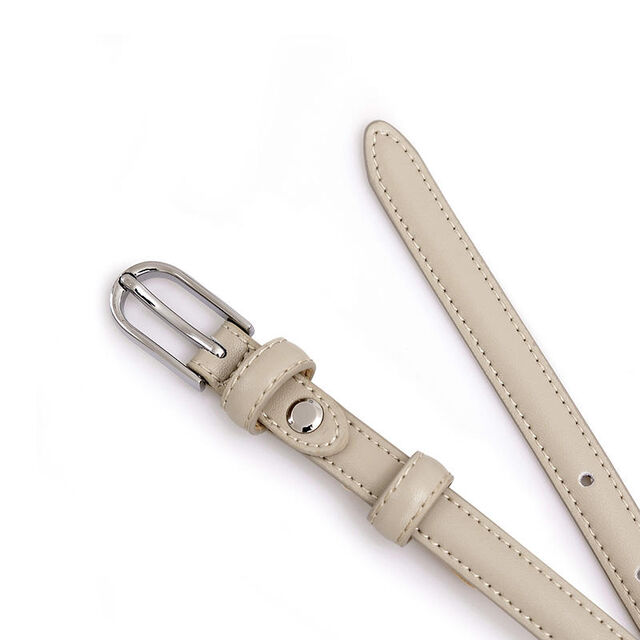 Cinto Feminino de Couro Genuíno de Vaca com Fivela de Liga e Logo Personalizado
