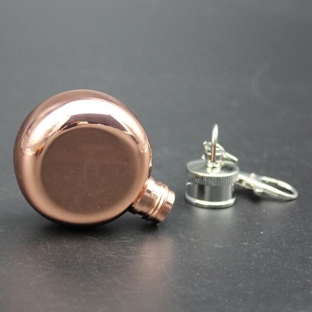 1oz Mini Schlüsselanhänger Hip Flask aus Edelstahl