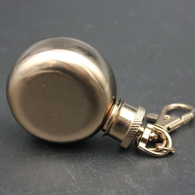 1oz Mini Schlüsselanhänger Hip Flask aus Edelstahl