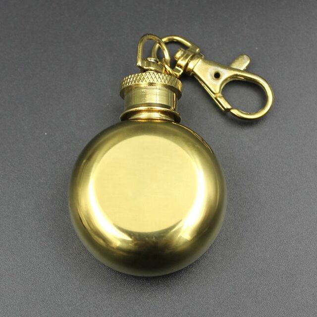 1oz Mini Schlüsselanhänger Hip Flask aus Edelstahl