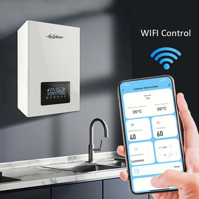 Calderas Eléctricas Combi de Agua para Calefacción Integral con Múltiples Puntos de Salida