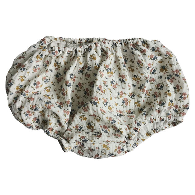 Bombachos Cortos para Bebé con Estampado Floral de Algodón Spandex