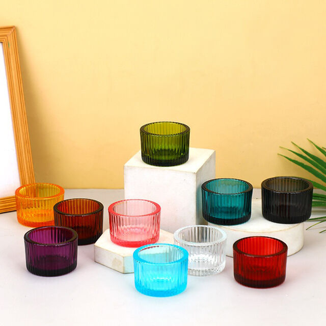 Bocaux à Bougies de Luxe Vides Colorés de Noël pour la Fabrication de Bougies