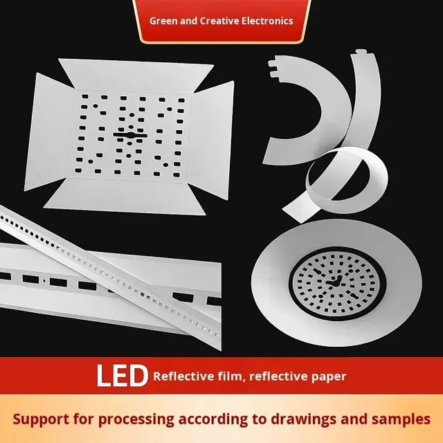 Die-Cut Custom Weiß LED LCD Bildschirm PET Reflektorpapier