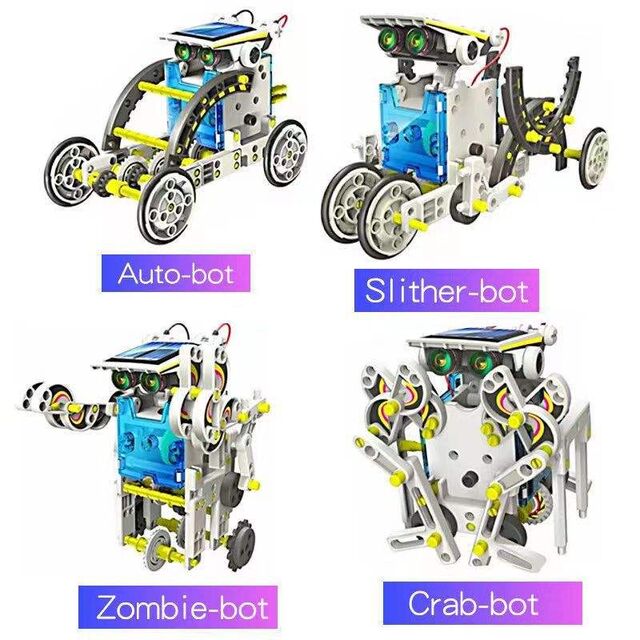 13-in-1 DIY Solar Roboter Wissenschaft Experiment Lernspielzeug