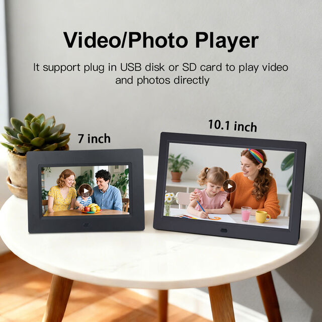 Cadres Photo Numériques Multi-Tailles avec Calendrier à Rotation Automatique