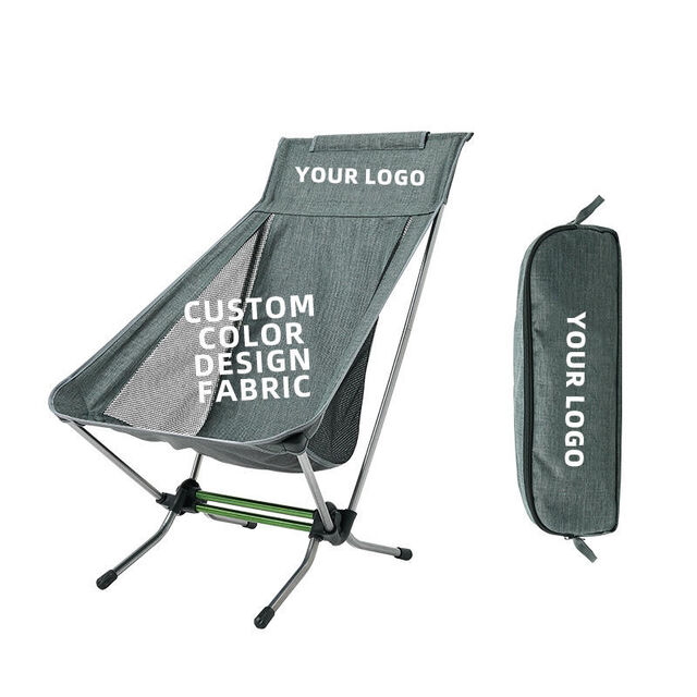Sillas de Camping y Playa Plegables de Aluminio con Doble Tubo y Asiento Bajo Tipo Luna