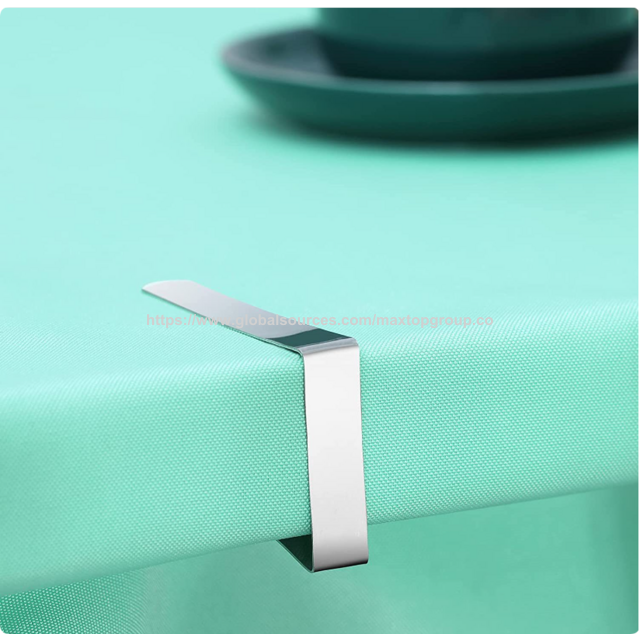 Clips para Mantel de Acero Inoxidable de Alta Resistencia para Picnic, Pinzas para Cubre Mantel