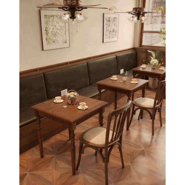 Mesas de Comedor de Madera Maciza Personalizables para Restaurante, Cafetería y Villa