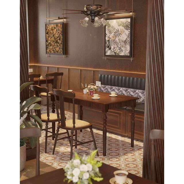 Mesas de Comedor de Madera Maciza Personalizables para Restaurante, Cafetería y Villa