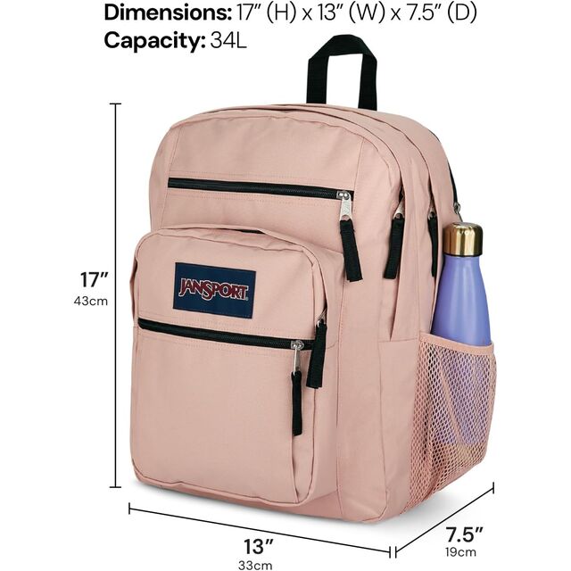 Laptop-Rucksack, Computertasche mit 2 Fächern, ergonomischen Schultergurten, 15-Zoll-Laptopfach, Tragegriff - Schwarz