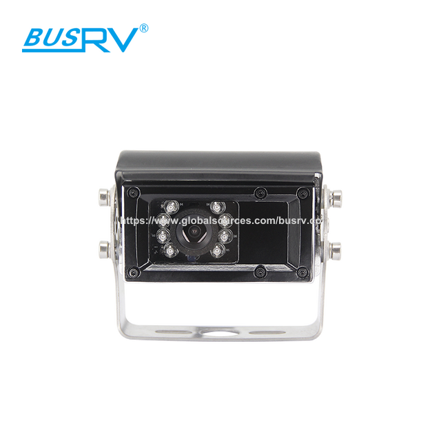 Cámara de coche eléctrica tipo concha, impermeable IP69K, visión nocturna IR, cámara de marcha atrás para camión, autobús, barco