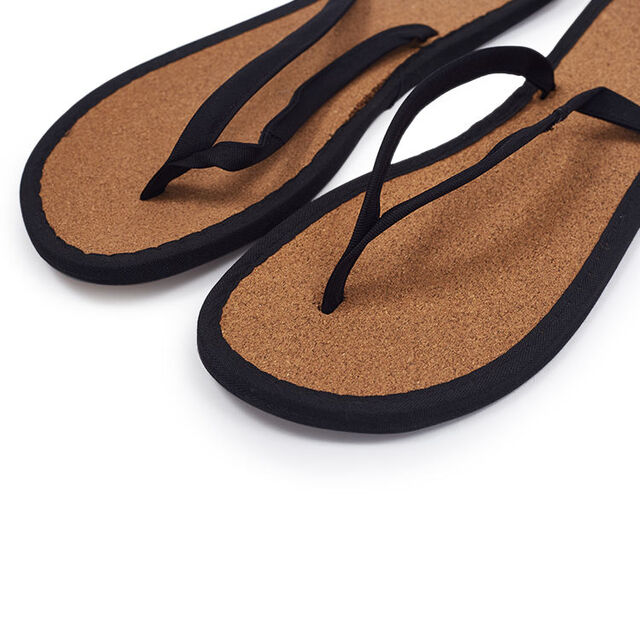 Einweg-Spa-Strandschuh, umweltfreundliches Fußbekleidung aus Palmkork für Hotels