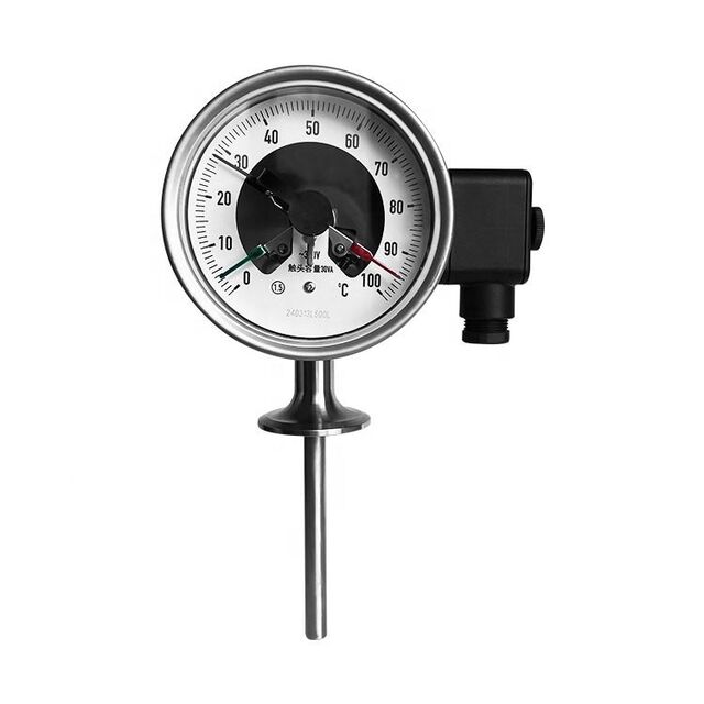 Industrial Stainless Steel Bimetal Electric Contact Thermometer Switch