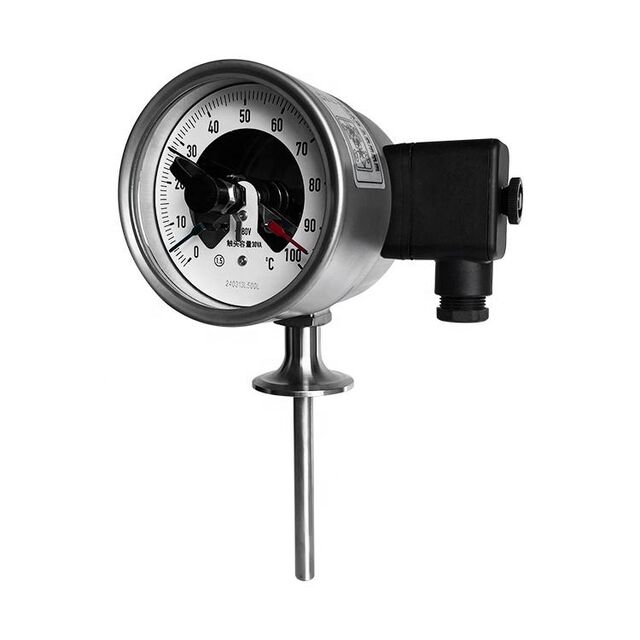 Industrial Stainless Steel Bimetal Electric Contact Thermometer Switch