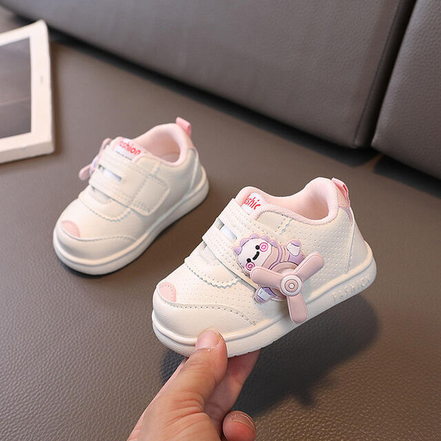 Breathable Soft Bottom Cartoon Newborn Toddler Leather Crib Shoes