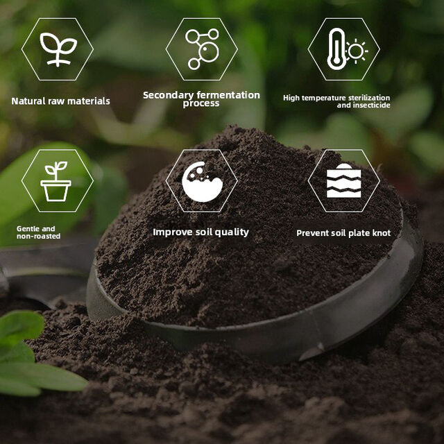 Venda Direta de Fábrica Aumenta Produção Fertilizante Orgânico de Esterco de Vaca em Pó Preto NPK Adequado para Culturas de Campo