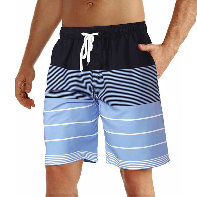Bañador de Secado Rápido para Hombre con Forro de Malla - Pantalones Cortos de Playa Sublimados