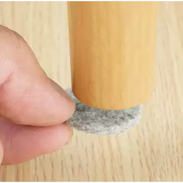Protector de muebles de madera maciza para evitar colisiones de mesas y sillas - Felpa autoadhesiva silenciosa para suelos