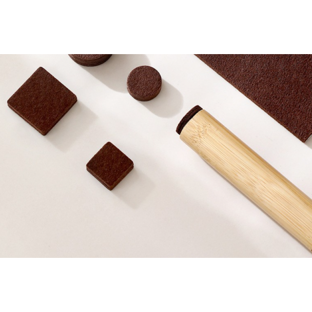 Protector de muebles de madera maciza para evitar colisiones de mesas y sillas - Felpa autoadhesiva silenciosa para suelos