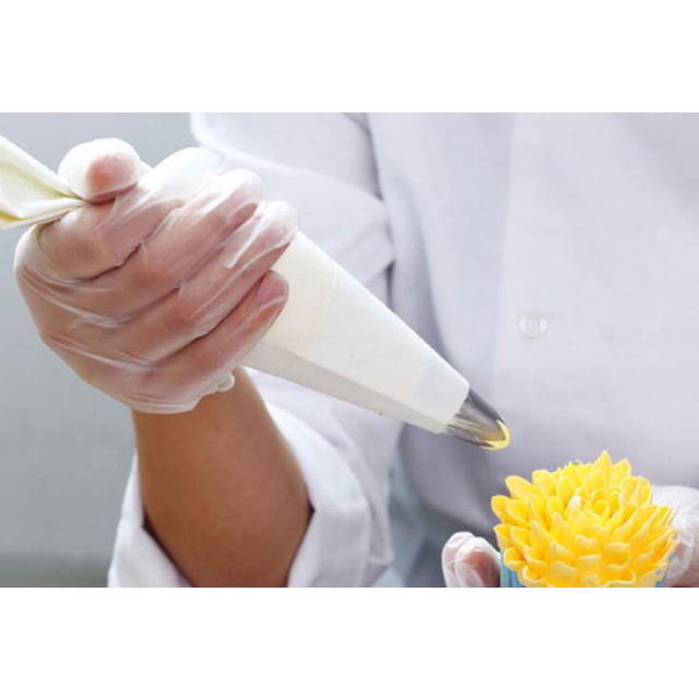 Luvas de PVC sem pó - Uso único, luvas transparentes de grau alimentício para uso doméstico e culinário