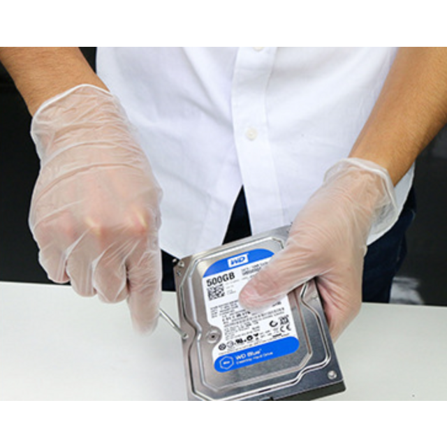 Luvas de PVC sem pó - Uso único, luvas transparentes de grau alimentício para uso doméstico e culinário