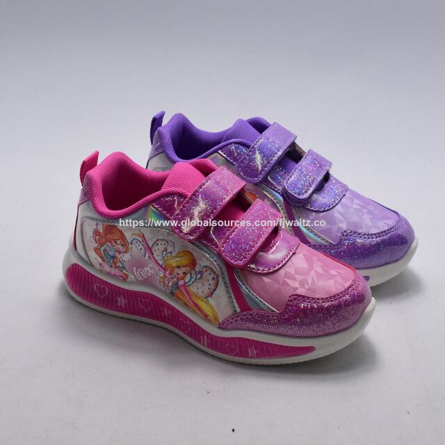 Kids Shoes for Girls ,Non Slip Memory Foam Girls Shoes,Lightweight Fashion Sneakers Trendy,LED shoes