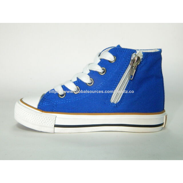 Children injection shoes,kids school shoes, mid-top canvas shoe