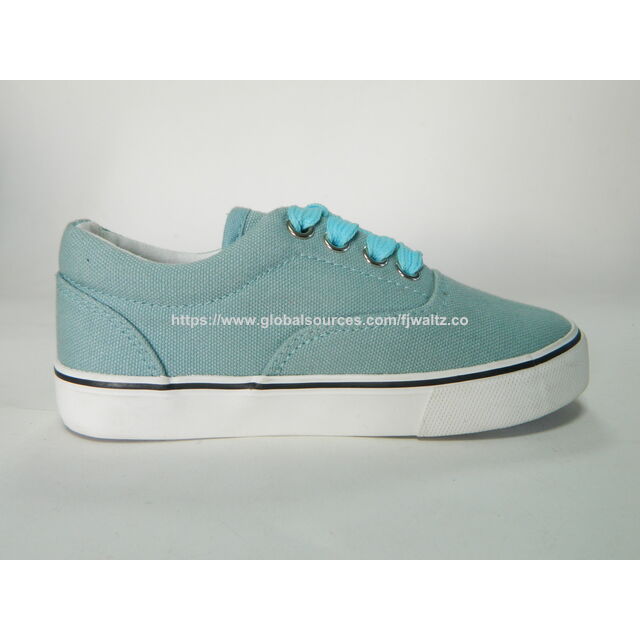 Children lace up vulcanized shoes,kids school shoes, basic canvas shoes