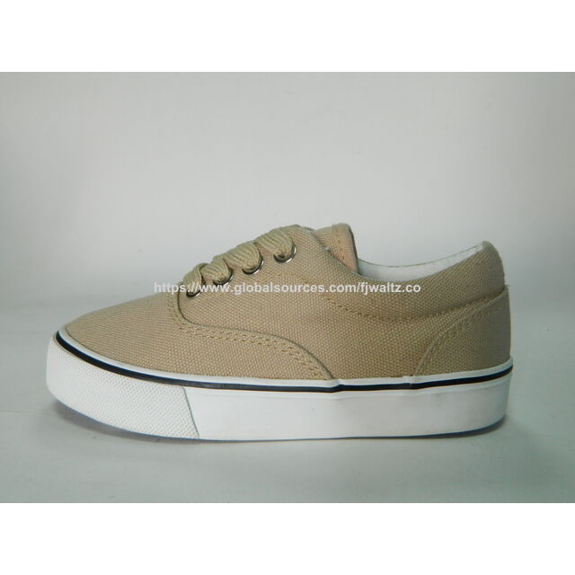 Children lace up vulcanized shoes,kids school shoes, basic canvas shoes