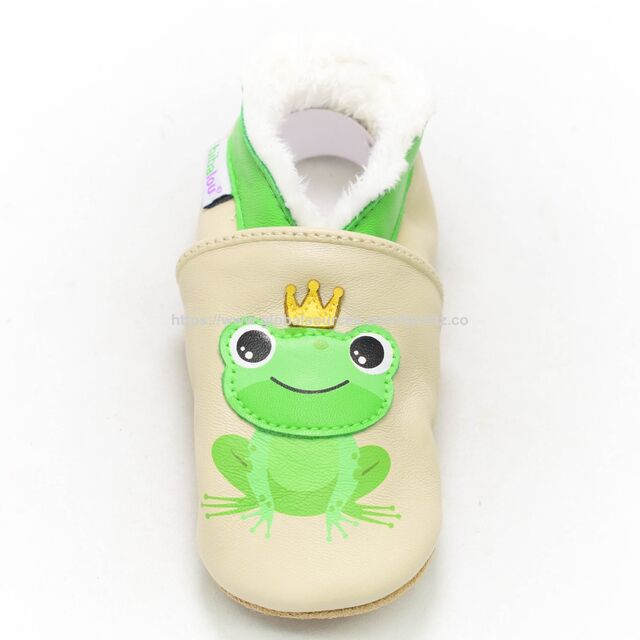 Soft Leather Baby Shoes Moccasins Slip on Boys Girls Slippers with Elastic Ankle, Anti Slip First Walker Crib Shoes for Infant