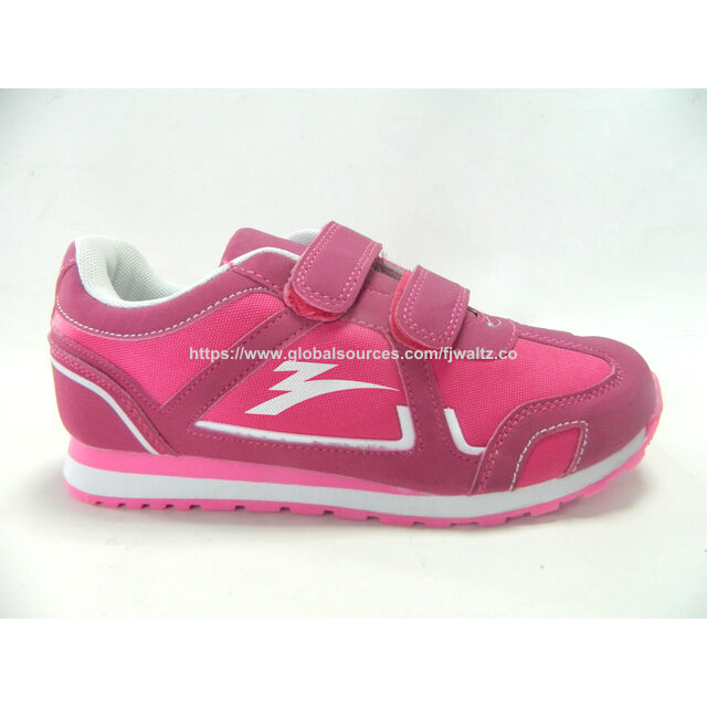 New style Children's High breathable mesh & suede PU upper Injection school shoes, good for jogging.